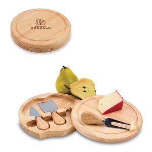 New in Box Cincinnati Bengals Football Brie Cheese Board Set Picnic Super Bowl